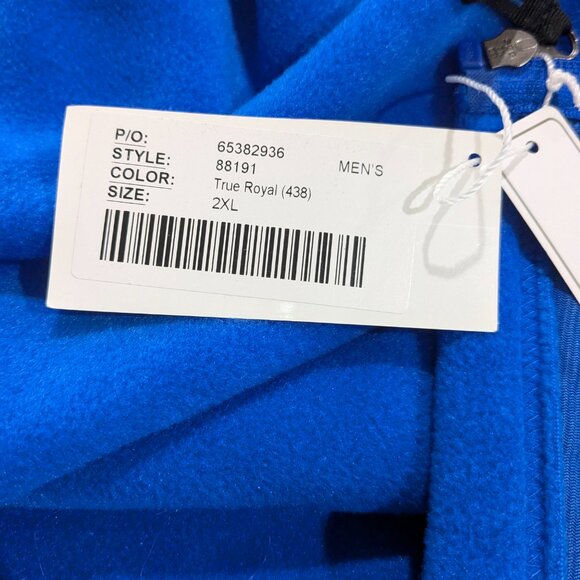Core 365 Bright Blue Fleece Vest Men’s 2XL, Full Zip with URJ NFTY Logo, NWT - Picture 15 of 16